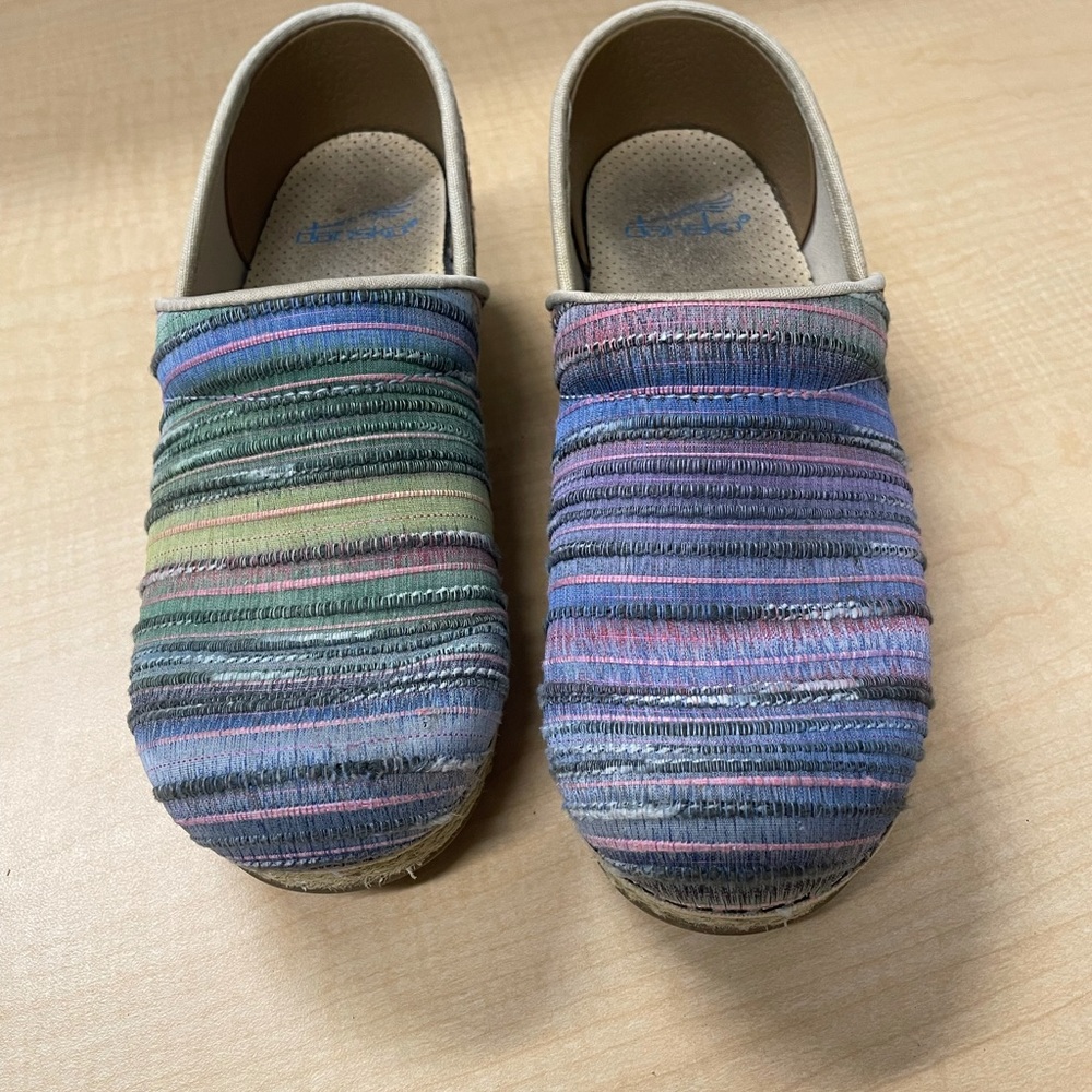 Dansko Multi-Color Woven Clogs - Picture 5 of 12